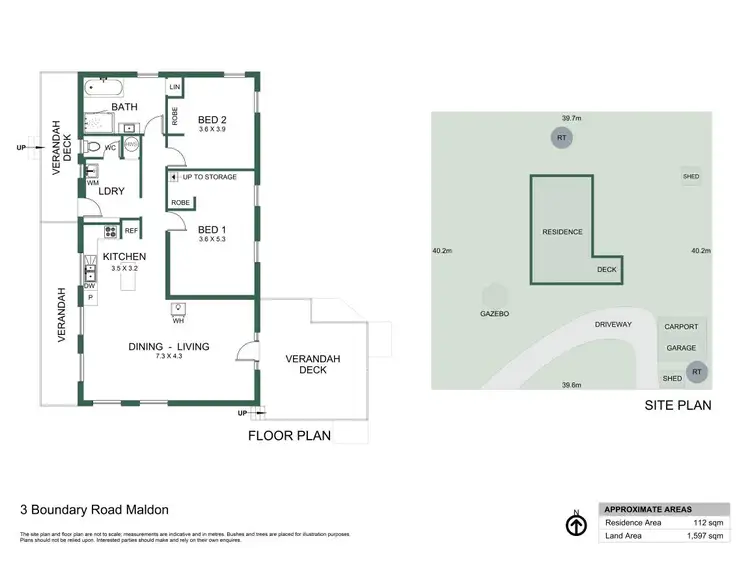 Floorplan of Homely house listing, 3 Boundary Road, Maldon VIC 3463