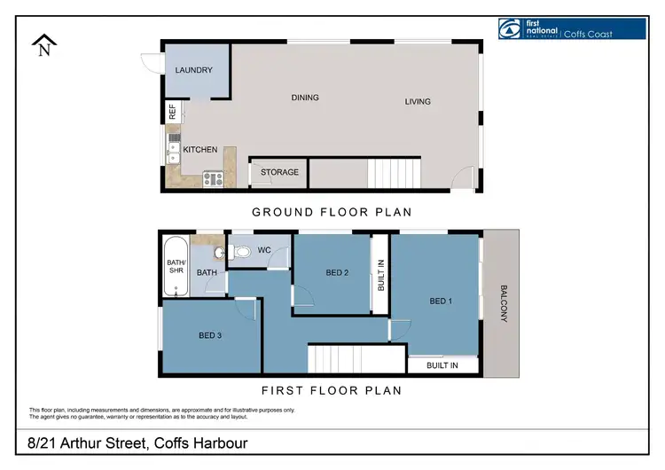 Floorplan of Homely townhouse listing, 8/21 Arthur Street, Coffs Harbour NSW 2450