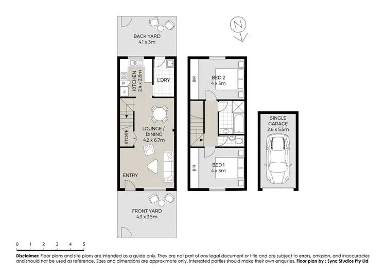 Floorplan of Homely townhouse listing, 5/10-14 Robert Street, Telopea NSW 2117