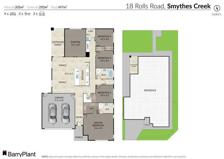 Floorplan of Homely house listing, 18 Rolls Road, Smythes Creek VIC 3351