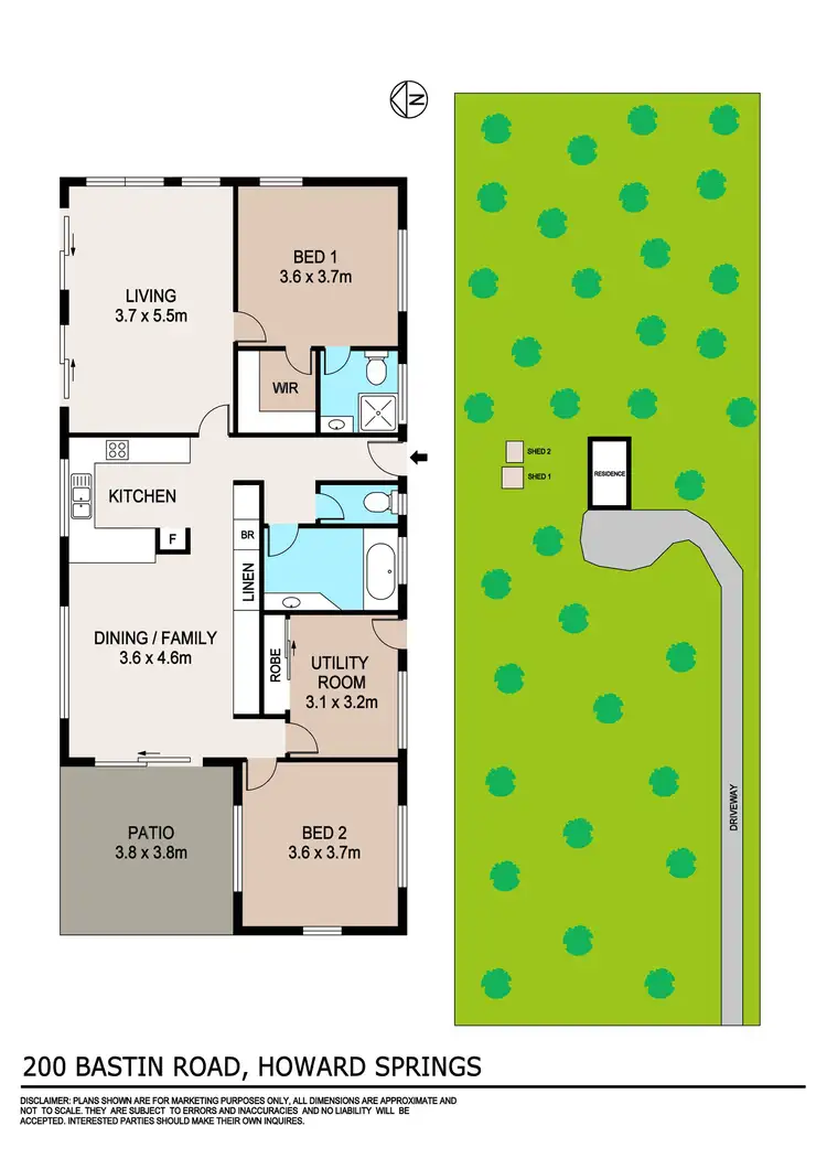 Floorplan of Homely house listing, 200 Bastin Road, Howard Springs NT 835