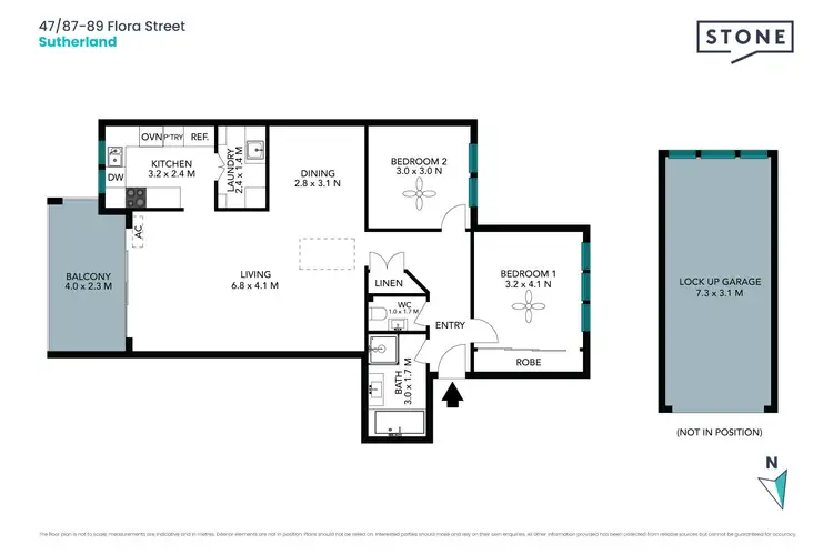 Floorplan of Homely unit listing, 47/87-89 Flora Street, Sutherland NSW 2232