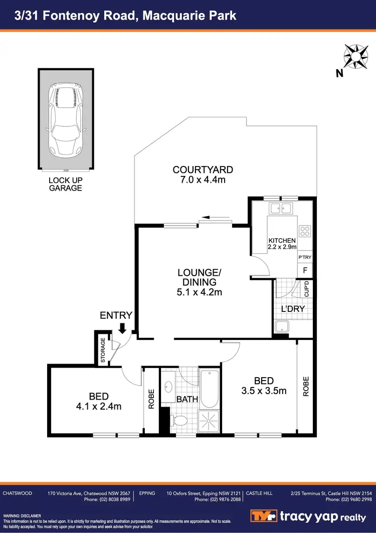 Floorplan of Homely unit listing, 3/31 Fontenoy Road, Macquarie Park NSW 2113