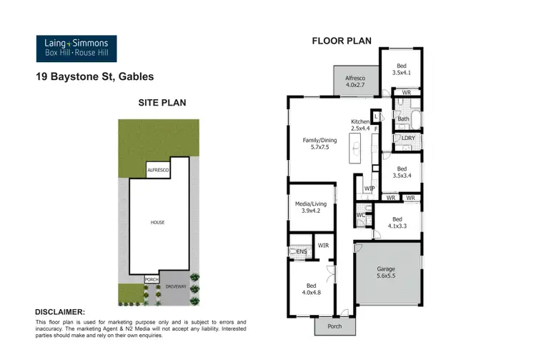 Floorplan of Homely house listing, 19 Baystone Street, Box Hill NSW 2765