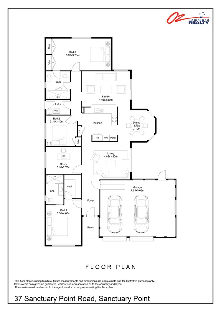 Floorplan of Homely house listing, 37 Sanctuary Point Road, Sanctuary Point NSW 2540