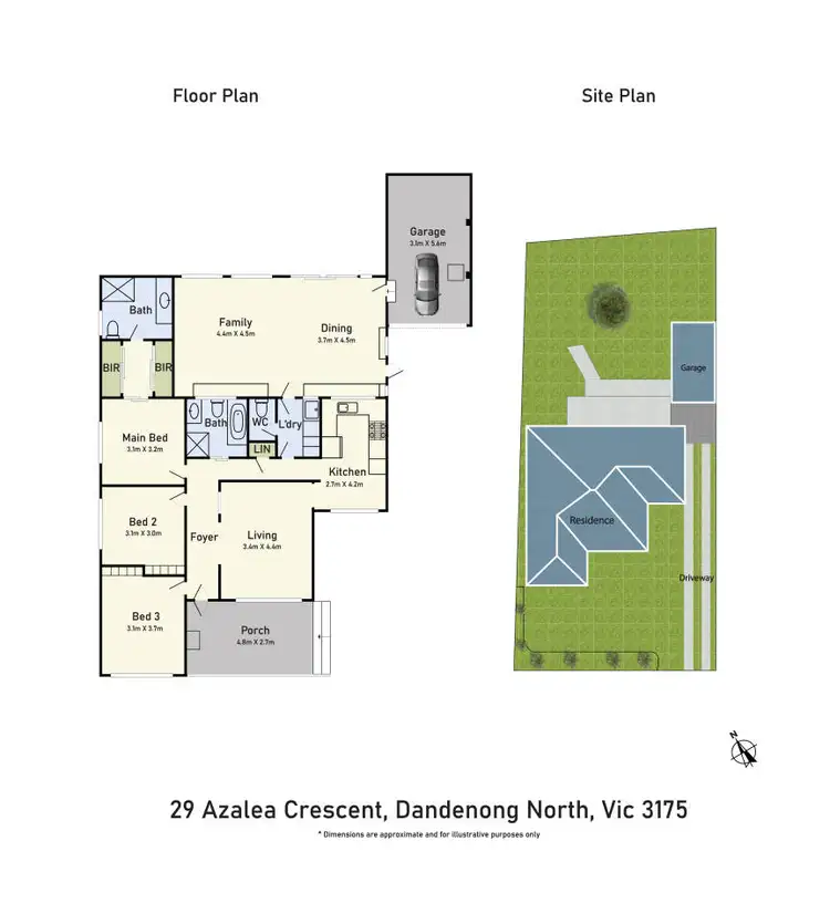 Floorplan of Homely house listing, 29 Azalea Crescent, Dandenong North VIC 3175