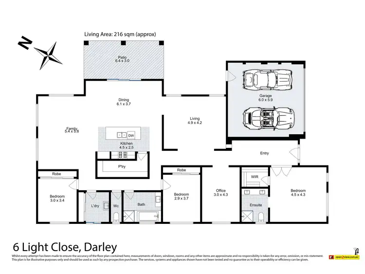 Floorplan of Homely house listing, 6 Light Close, Darley VIC 3340