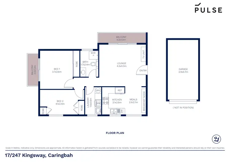 Floorplan of Homely apartment listing, 17/247 Kingsway, Caringbah NSW 2229