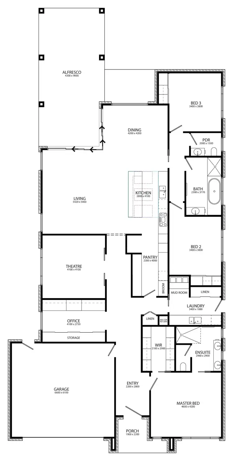 Floorplan of Homely house listing, 29 Dellar Crescent, Horsham VIC 3400