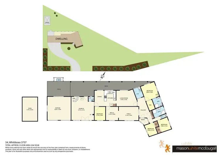 Floorplan of Homely house listing, 54 Whittlesea-Yea Road, Whittlesea VIC 3757