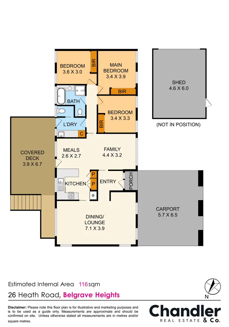 Floorplan of Homely house listing, 26 Heath Road, Belgrave Heights VIC 3160