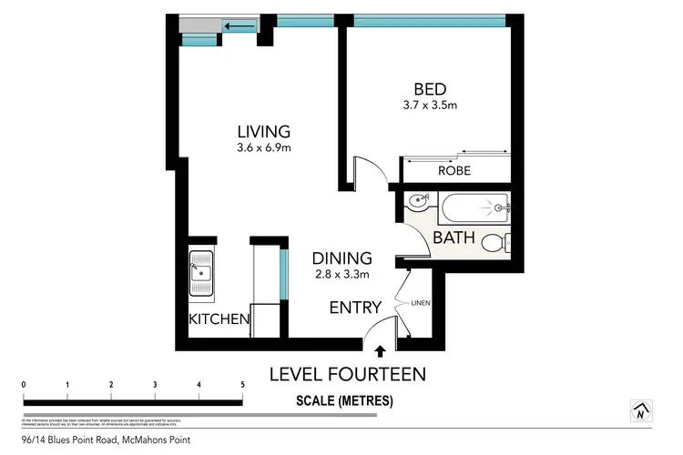 Floorplan of Homely apartment listing, 96/14 Blues Point Road, Mcmahons Point NSW 2060