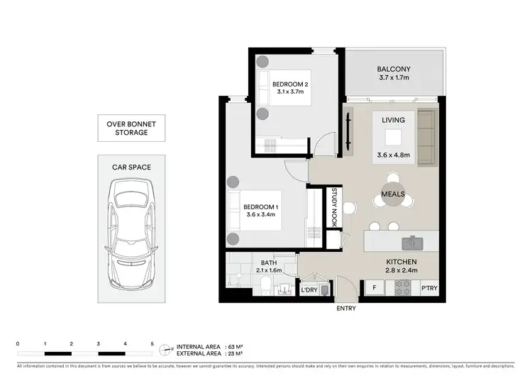 Floorplan of Homely apartment listing, 103/9 Hewitt Avenue, Footscray VIC 3011