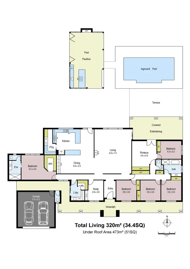 Floorplan of Homely rural property listing, 935 Darnum-Shady Creek Road, Shady Creek VIC 3821
