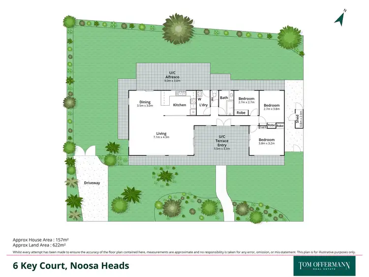 Floorplan of Homely house listing, 6 Key Court, Noosa Heads QLD 4567