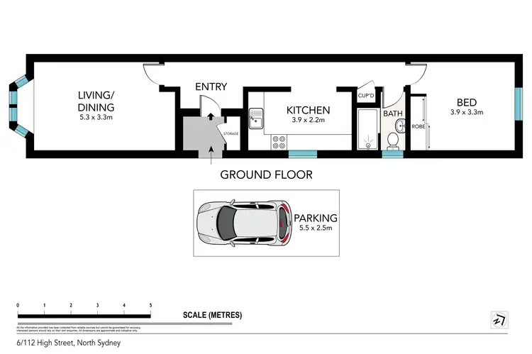Floorplan of Homely apartment listing, 6/112 High Street, Kirribilli NSW 2061