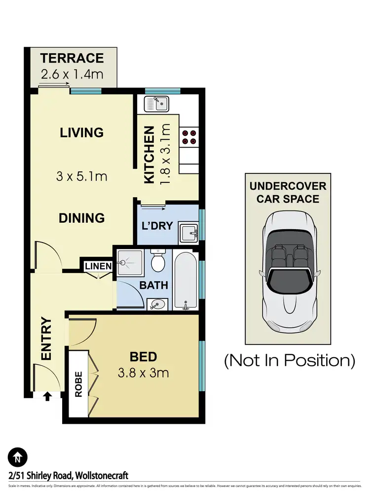 Floorplan of Homely apartment listing, 2/51 Shirley Road, Wollstonecraft NSW 2065