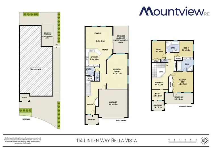 Floorplan of Homely house listing, 114 Linden Way, Bella Vista NSW 2153