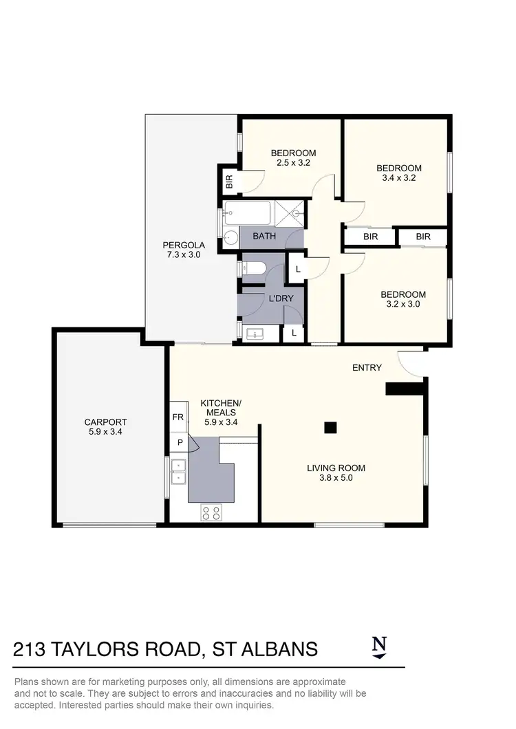 Floorplan of Homely house listing, 213 Taylors Road, St Albans VIC 3021