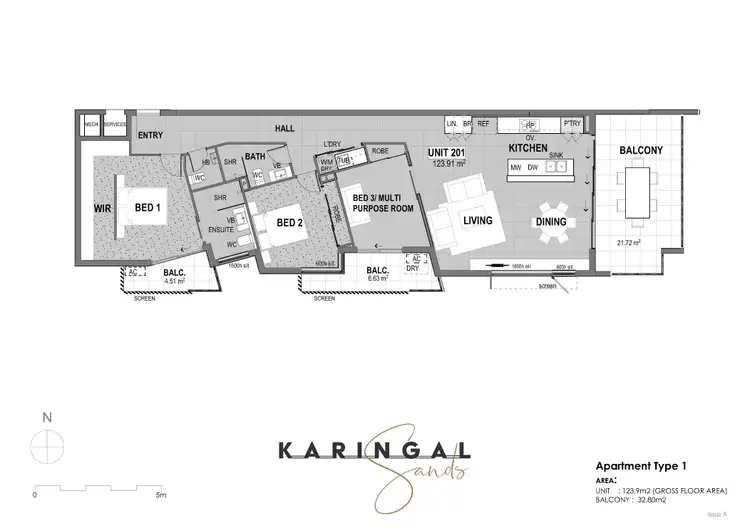 Floorplan of Homely unit listing, 402/65 Esplanade, Golden Beach QLD 4551