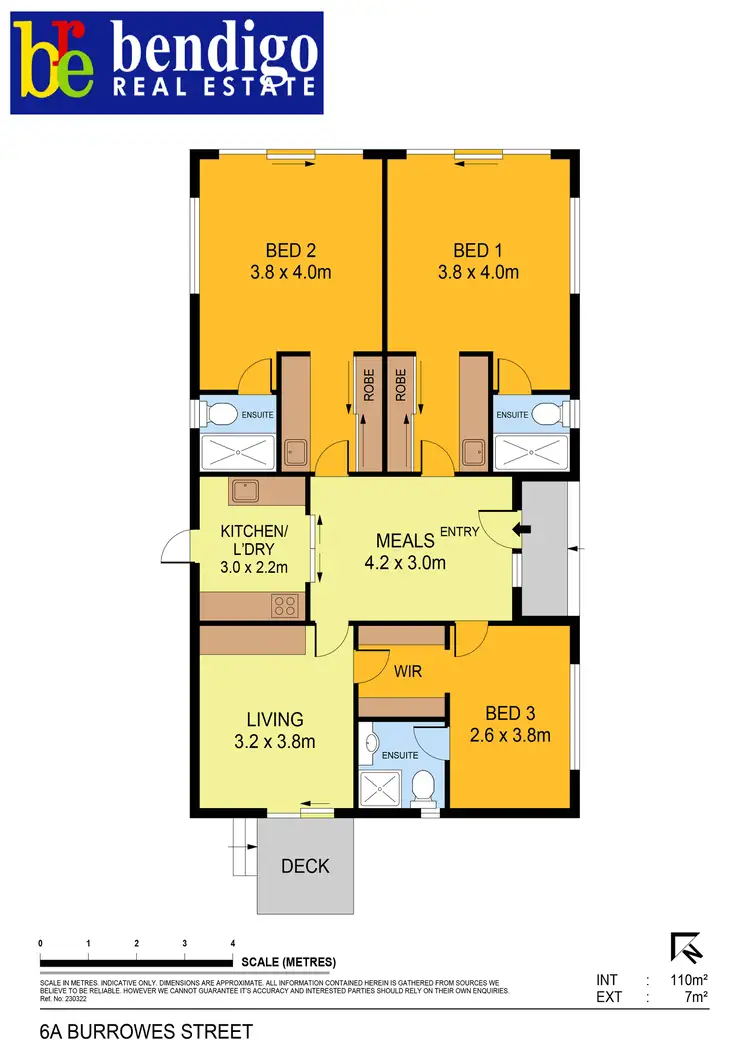 Floorplan of Homely house listing, 6A Burrowes Street, Golden Square VIC 3555
