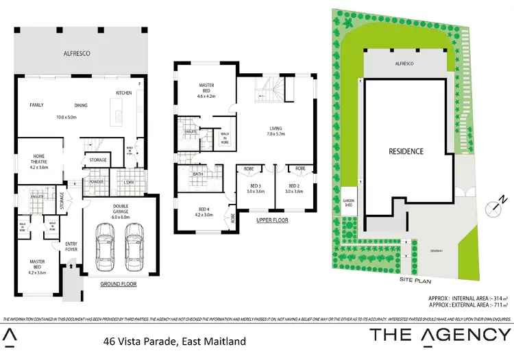 Floorplan of Homely house listing, 46 Vista Parade, East Maitland NSW 2323