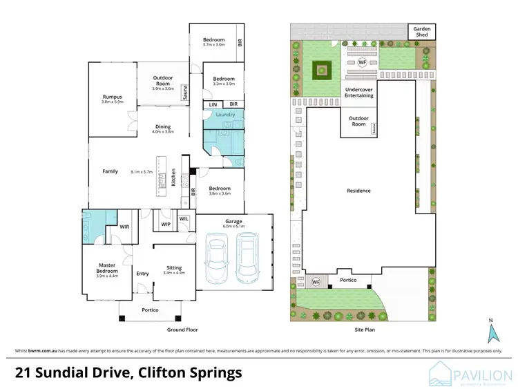 Floorplan of Homely house listing, 21 Sundial Drive, Clifton Springs VIC 3222