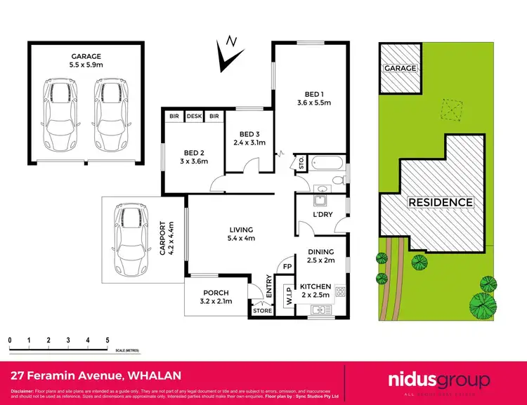 Floorplan of Homely house listing, 27 Feramin Avenue, Whalan NSW 2770
