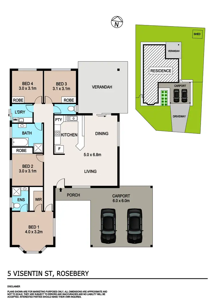 Floorplan of Homely house listing, 5 Visentin Street, Rosebery NT 832