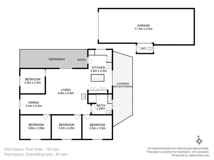 Floorplan of Homely house listing, 6 Sloping Main Drive, Sloping Main TAS 7186