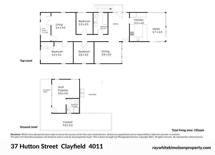 Floorplan of Homely house listing, 37 Hutton Street, Clayfield QLD 4011