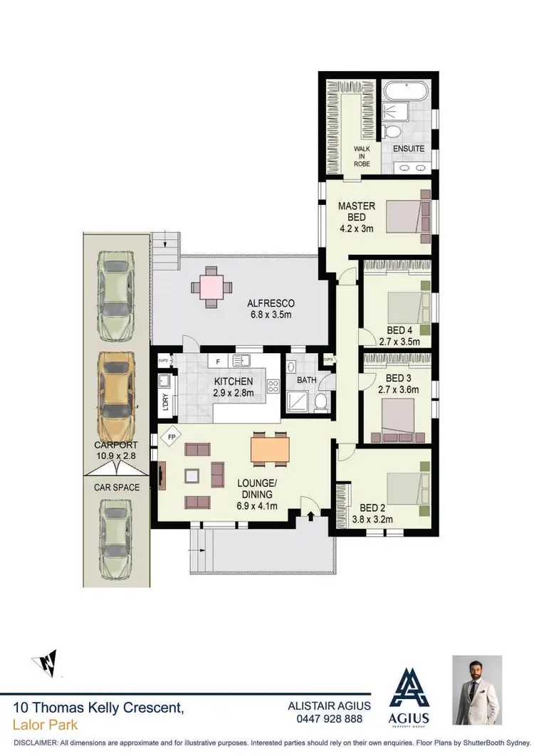 Floorplan of Homely house listing, 10 Thomas Kelly Crescent, Lalor Park NSW 2147
