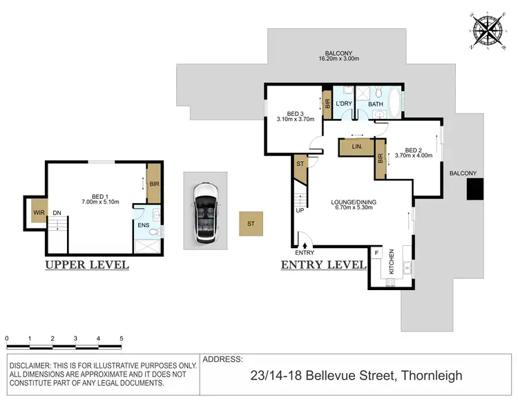 Floorplan of Homely apartment listing, 23/14-18 Bellevue Street, Thornleigh NSW 2120