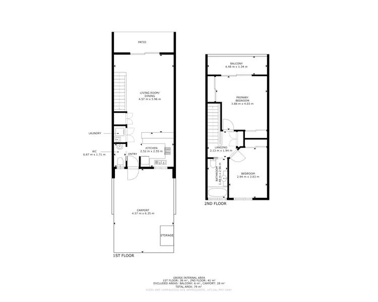 Floorplan of Homely townhouse listing, 2/7-9 Le Grande Street, Freshwater QLD 4870
