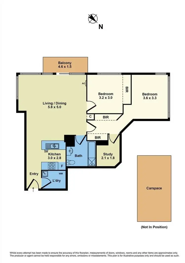 Floorplan of Homely apartment listing, 89/100 Kavanagh Street, Southbank VIC 3006