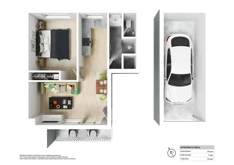 Floorplan of Homely apartment listing, 4/53-55 Nesca Parade, The Hill NSW 2300