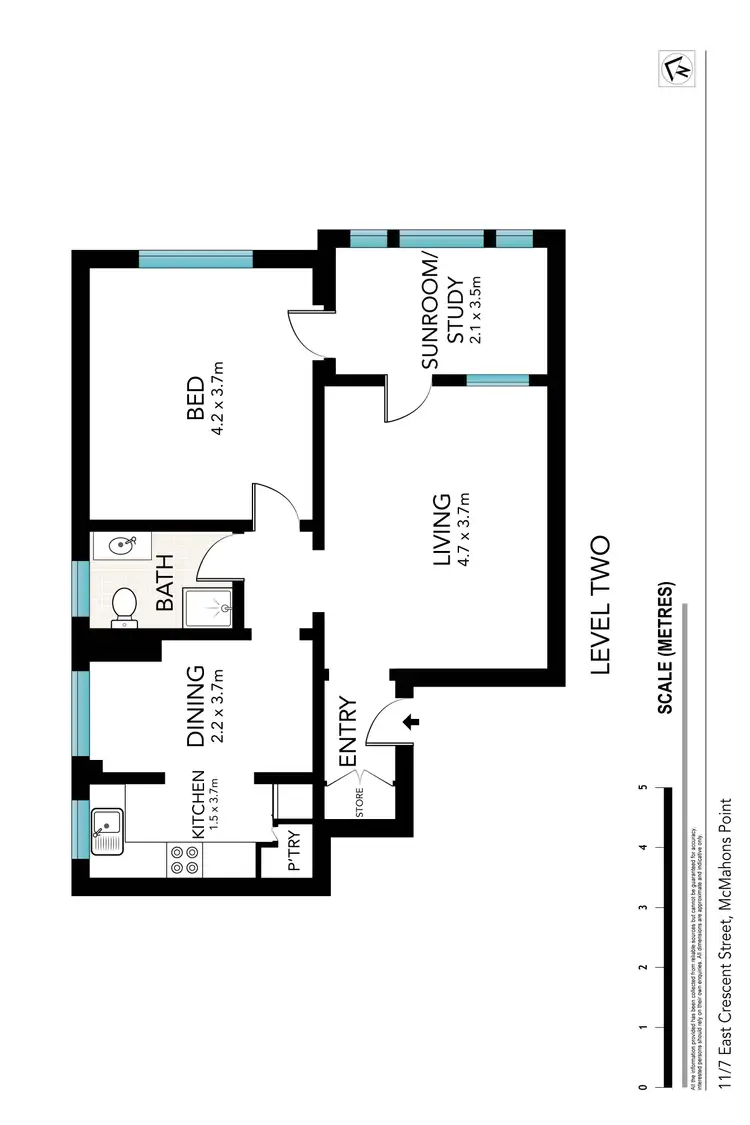 Floorplan of Homely apartment listing, 11/7 East Crescent Street, Mcmahons Point NSW 2060