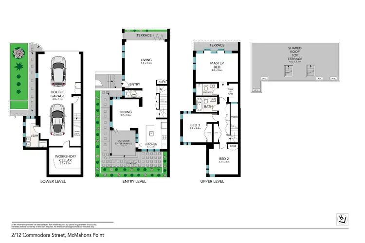 Floorplan of Homely house listing, 2/12 Commodore Street, Mcmahons Point NSW 2060