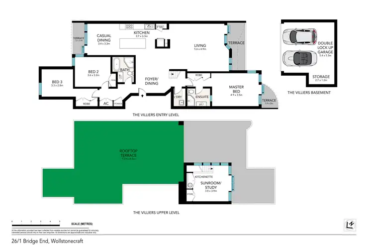 Floorplan of Homely apartment listing, 26/1 Bridge End, Wollstonecraft NSW 2065