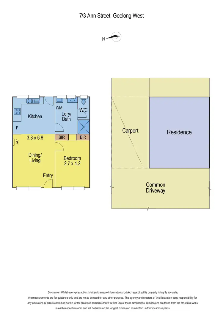 Floorplan of Homely unit listing, 7/3 Ann Street, Geelong West VIC 3218