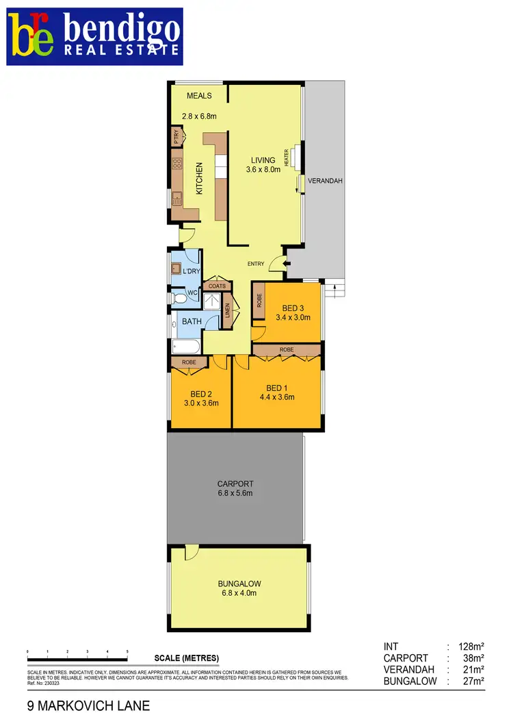 Floorplan of Homely house listing, 9 Markovich Lane, Junortoun VIC 3551