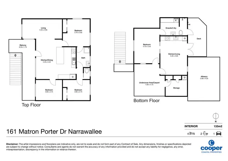 Floorplan of Homely house listing, 161 Matron Porter Drive, Narrawallee NSW 2539