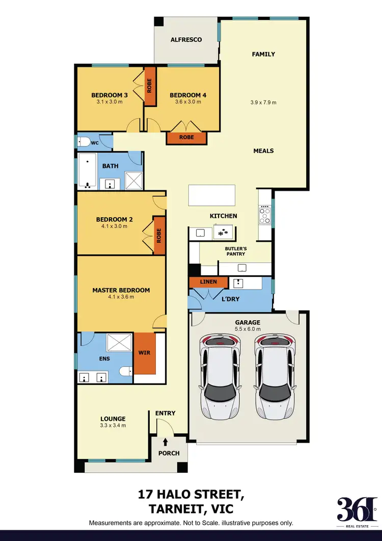Floorplan of Homely house listing, 17 Halo Street, Tarneit VIC 3029
