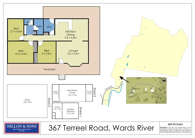Floorplan of Homely rural property listing, 367 Terreel Road, Wards River NSW 2422