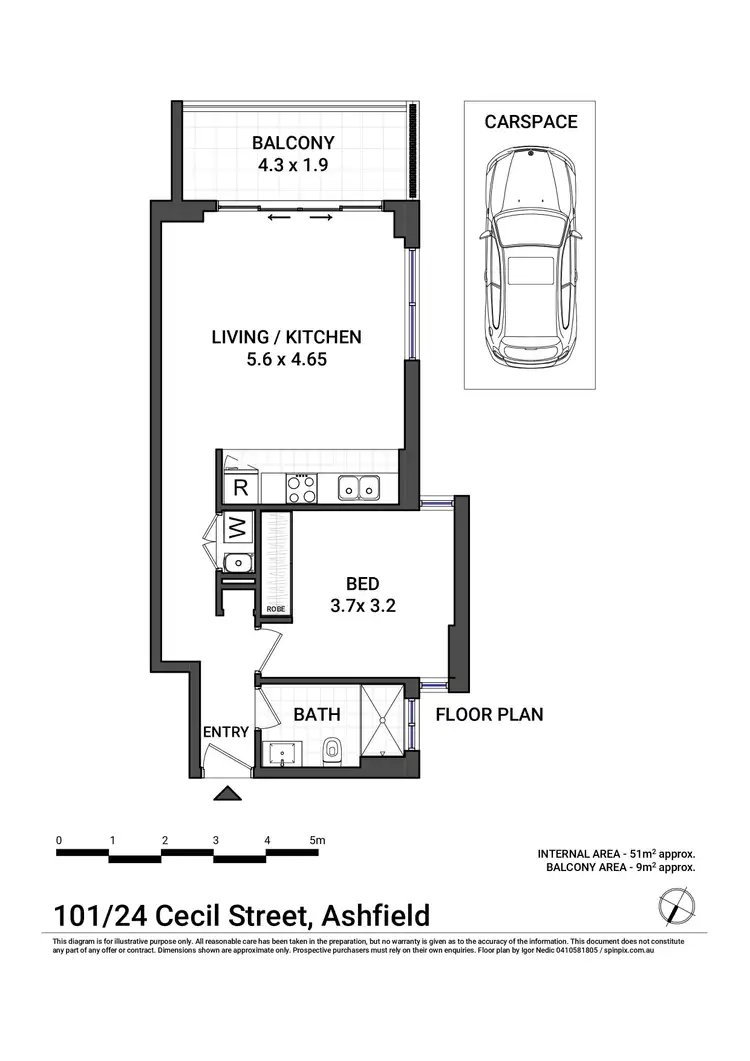 Floorplan of Homely apartment listing, G04/24 Cecil Street, Ashfield NSW 2131