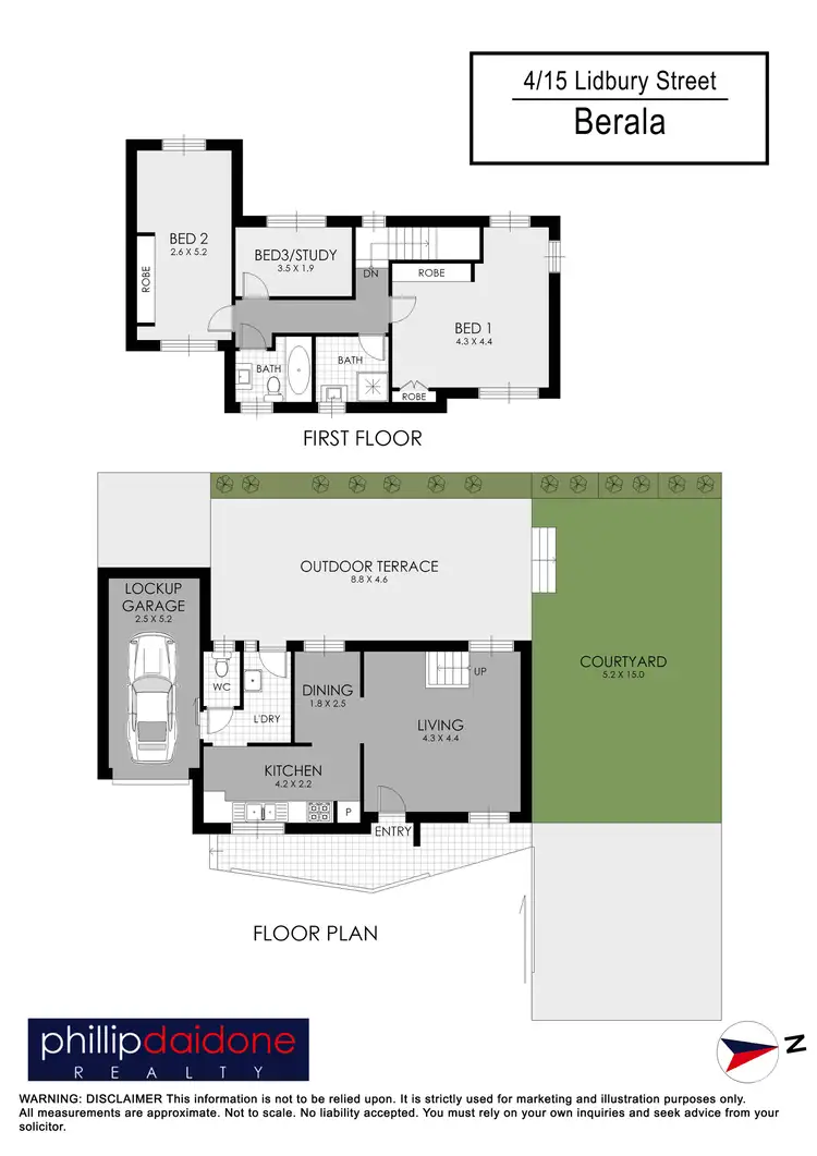 Floorplan of Homely townhouse listing, 4/15 Lidbury Street, Berala NSW 2141