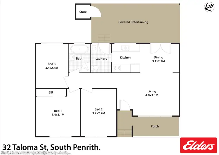 Floorplan of Homely house listing, 32 Taloma Street, South Penrith NSW 2750