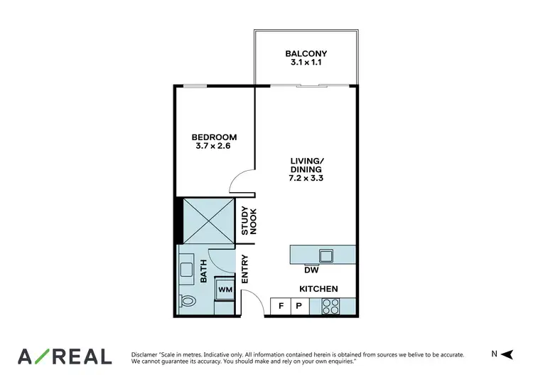 Floorplan of Homely apartment listing, 203/22 Barkly Street, Brunswick East VIC 3057