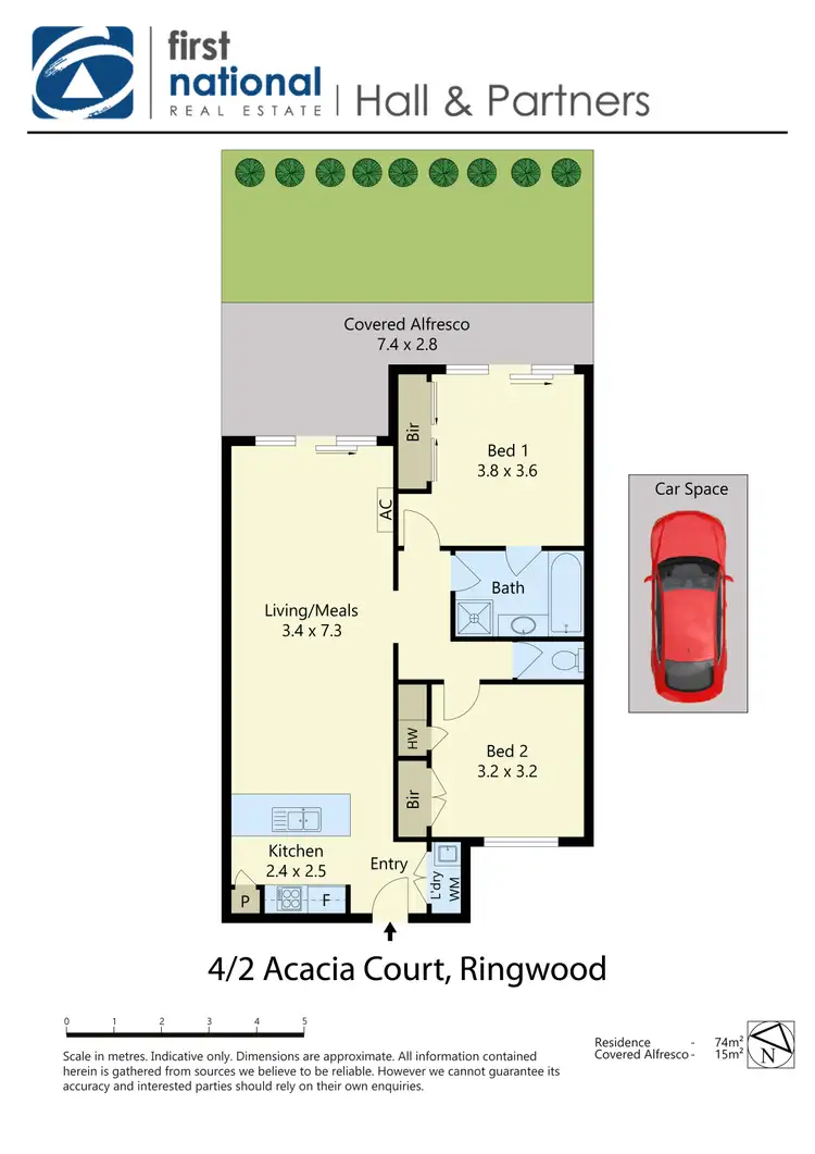 Floorplan of Homely apartment listing, 4/2-4 Acacia Court, Ringwood VIC 3134