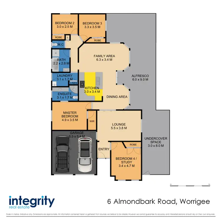 Floorplan of Homely house listing, 6 Almondbark Road, Worrigee NSW 2540